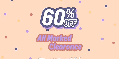60% Off Marked Clearance