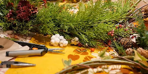 Christmas Vine Wreath Workshop at Crook Hall Gardens, Durham