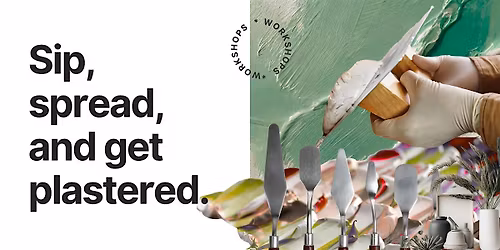 Plaster Painting: Moody, Spring Flowers