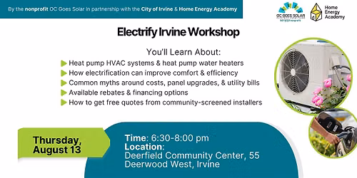 Electrify Irvine Deerfield Workshop