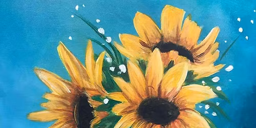 Paint and Sip: Sunflowers in a Glass
