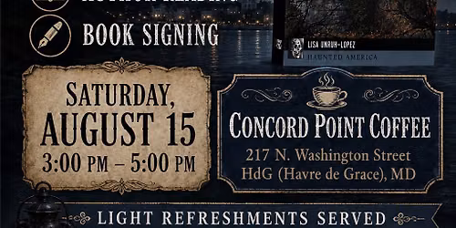 Book Signing and Reading Haunted Havre de Grace