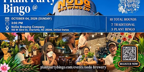 Plant Party Bingo | NoDa Brewing Co. Charlotte, North Carolina