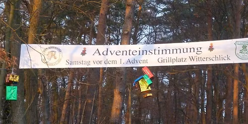 Adventeinstimmung auf dem Grillplatz Witterschlick