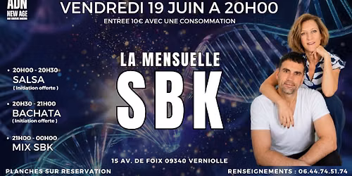 LA MENSUELLE SBK DE L'ADN - INITIATIONS OFFERTES
