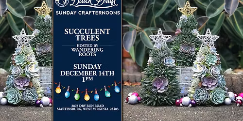 Succulent Trees (Sunday Crafternoons at Black Draft)