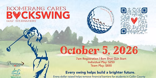 Boomerang Cares Annual Backswing Golf Tournament 