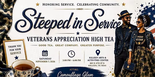 Steeped in Service: Veterans Appreciation High Tea