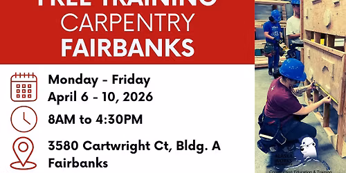 Carpentry - FREE, Hands-on Introductory Training