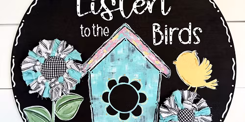 For the birds door hanger sign