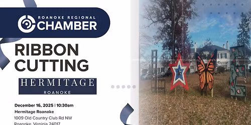 Ribbon Cutting - Hermitage Roanoke LOVE Sign