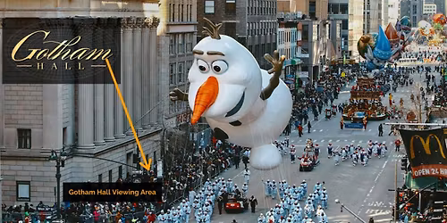 NYC Thanksgiving Day Parade Viewing Brunch 2026 at Gotham Hall
