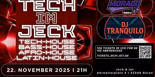 Tech im Jeck - Tech,- Bass,- Afro & Latin House