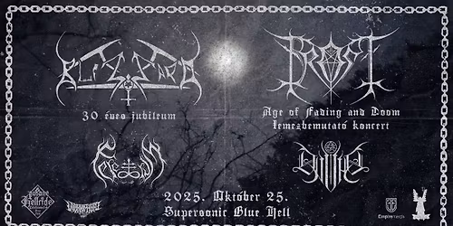 BLIZZARD | FROST | FERETRUM | DVVAD @ Supersonic Blue Hell