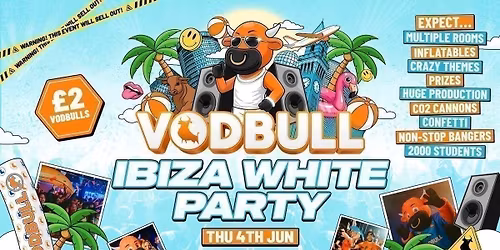 \ud83e\udde1 VODBULL IBIZA WHITE PARTY \u26a0\ufe0f[SELLING FAST!!]\u26a0\ufe0f at ROSIES!! 04\/06