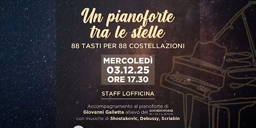 UN PIANOFORTE TRA LE STELLE - 88 tasti per 88 costellazioni