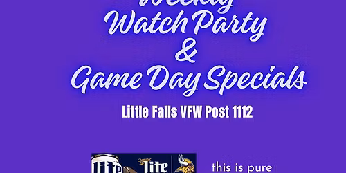 GAME DAY Watch Party | Little Falls VFW