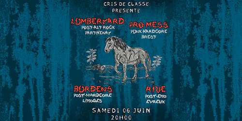 [CDC#23] PRO-MESS (Punk\/HxC) + BURDENS (Post-Hardcore) + LUMBER YARD (Alt Rock)+ RIVE.(Post-Emo)