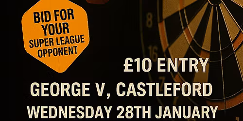 Wednesday night Rugby darts night