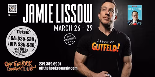 Comedian Jamie Lissow Live In Naples, Florida!