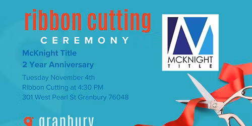 Ribbon Cutting McKnight Title