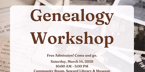 Genealogy Workshop w\/Anchorage Genealogical Society