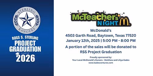 McDonalds Dine In Fundraiser Night