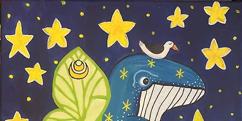 Starry Night, Whale So Bright - Glow in the Dark Paint Night