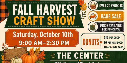 The Center's Fall Harvest Craft Show