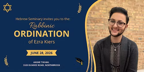 Ordination of Rabbi Ezra Kiers