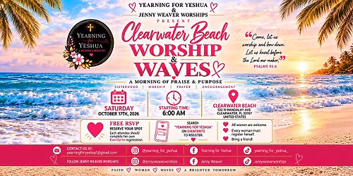 Yearning for Yeshua & Jenny Weaver Worships present: Worship & Waves