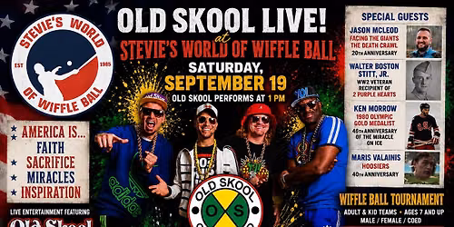 Old Skool in Concert at Stevie\u2019s World of Wiffleball 