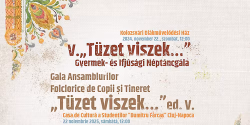 V. \u201eT\u00fczet viszek\u2026\u201d Gyermek- \u00e9s Ifj\u00fas\u00e1gi N\u00e9pt\u00e1ncg\u00e1la