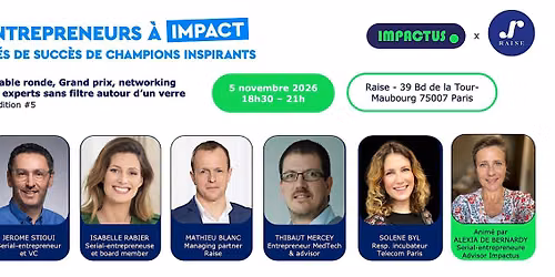 Entrepreneurs \u00e0 impact : cl\u00e9s de succ\u00e8s de champions inspirants