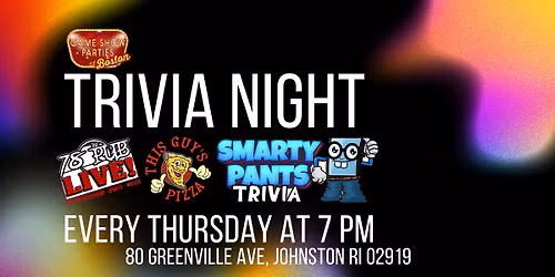 Thursday Smarty Pants Trivia at The 78 Pub at This Guy's Pizza in Johnston