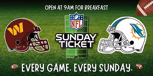 Sunday Football - Washington Commanders vs. Miami Dolphins