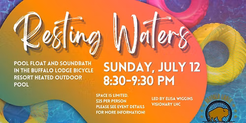 Resting Waters a Pool Float and Sound Bath