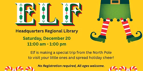 Elf at Headquarters Regional Library