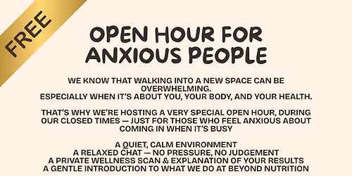 Anxiety Open Hour