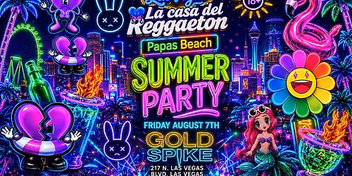 18+FRIDAY LA CASA DEL REGGEATON LAS VEGAS PARTY@GOLD SPIKE FREE W\/RSVP