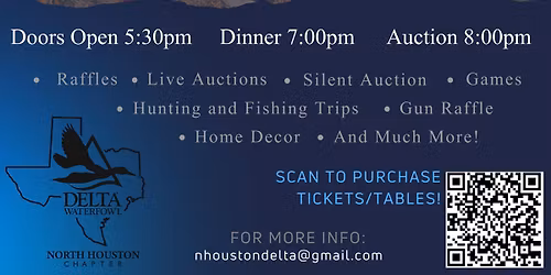 2026 North Houston Delta Waterfowl Banquet