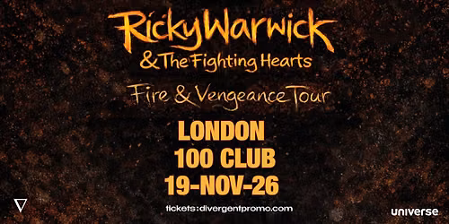 Ricky Warwick & The Fighting Hearts at The 100 Club, London
