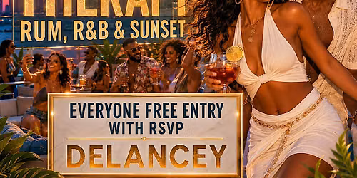 Labor Day Weekend Rooftop Therapy: Rum, R&B & Sunset at Delancey