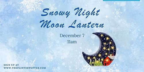 Snowy Night Moon Lantern