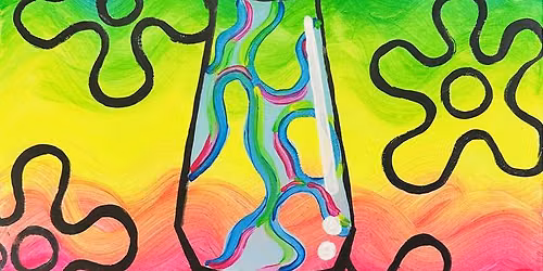 Kids Summer Art Camp at Pinot's Palette | Luminous Lava Lamp Painting & Craft