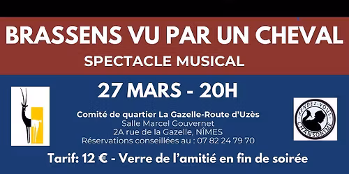 "Cheval 2 trois" chante Brassens