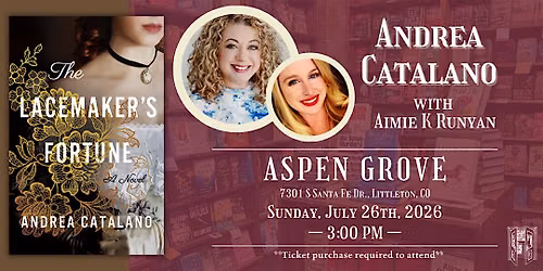 Andrea Catalano with Aimie K. Runyan Live at Tattered Cover Aspen Grove