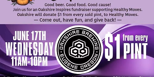 Oakshire Inspires fundraiser for Healthy Moves