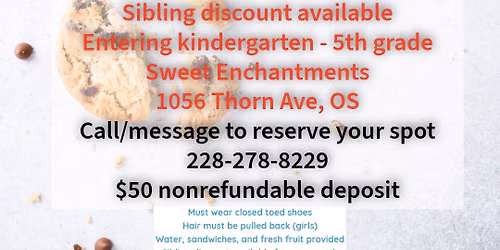 Cookies & Brownies Baking Camp