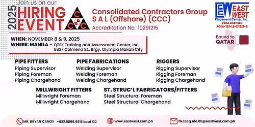 CONSOLIDATED CONTRACTORS GROUP S A L (OFFSHORE) (CCC) - NOVEMBER 8 & 9, 2025